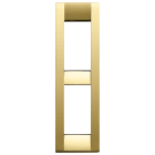 VIMAR - PLACCA CLASSICA 2M PANN.ORO LUCIDO
