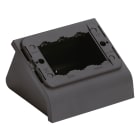 VIMAR - Scatola da Tavolo 3M Grigio Inclinata con Serracavo e Supporto per 3 Moduli, Adatta a Placca Classica.