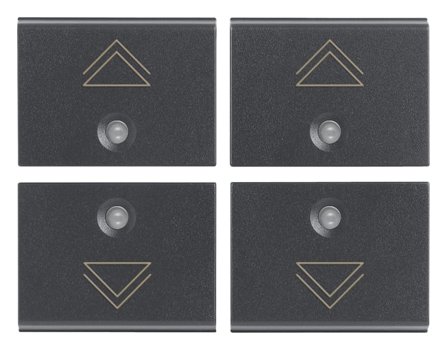 VIMAR - QUATTRO MEZZI TASTI 1M DIMMER GRIGIO