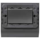 VIMAR - Programmatore Carte Transponder Grigio da Tavolo 3 Moduli con Placca Classica 3 Moduli