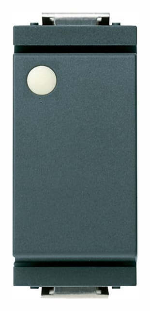 VIMAR - Deviatore 1P 16Ax Grigio Modulo Ridotto 200 W Per Lampade Con Alimentatore Integrato