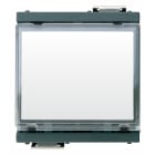 VIMAR - Pulsante Targh. 1P No 10A 12-24V Grigio - Targhetta Luminosa Lampada Siluro 12 24 V 3 W Ø 7X31 Mm, 2 Moduli Ridotti