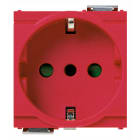 VIMAR - PRESA 2P+T 16A P30 ROSSO