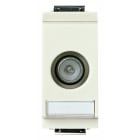 VIMAR - Presa TV-RD-SAT Passante 10dB Maschio B Coassiale 5-2400MHz Connettore IEC 60169-2 Attenuazione Derivazione Bianco Modulo Ridotto