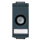 VIMAR - Presa TV-RD-SAT Passante 10dB Maschio Grigio - Coassiale 5-2400MHz Connettore IEC Attenuazione Derivazione 10dB Modulo Ridotto