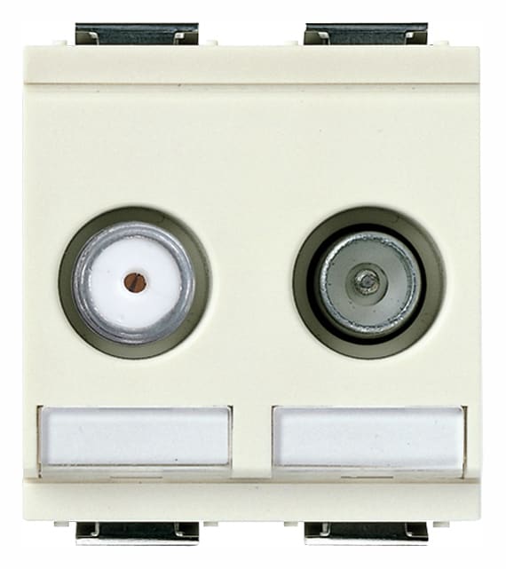 VIMAR - PRESA TV-RD-SAT PASSANTE 2 USCITE BIANCO