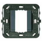 VIMAR - Supporto 1 Modulo Fronte Liscio Senza Viti Grigio per Scatole da Incasso Rotonde o Quadrate