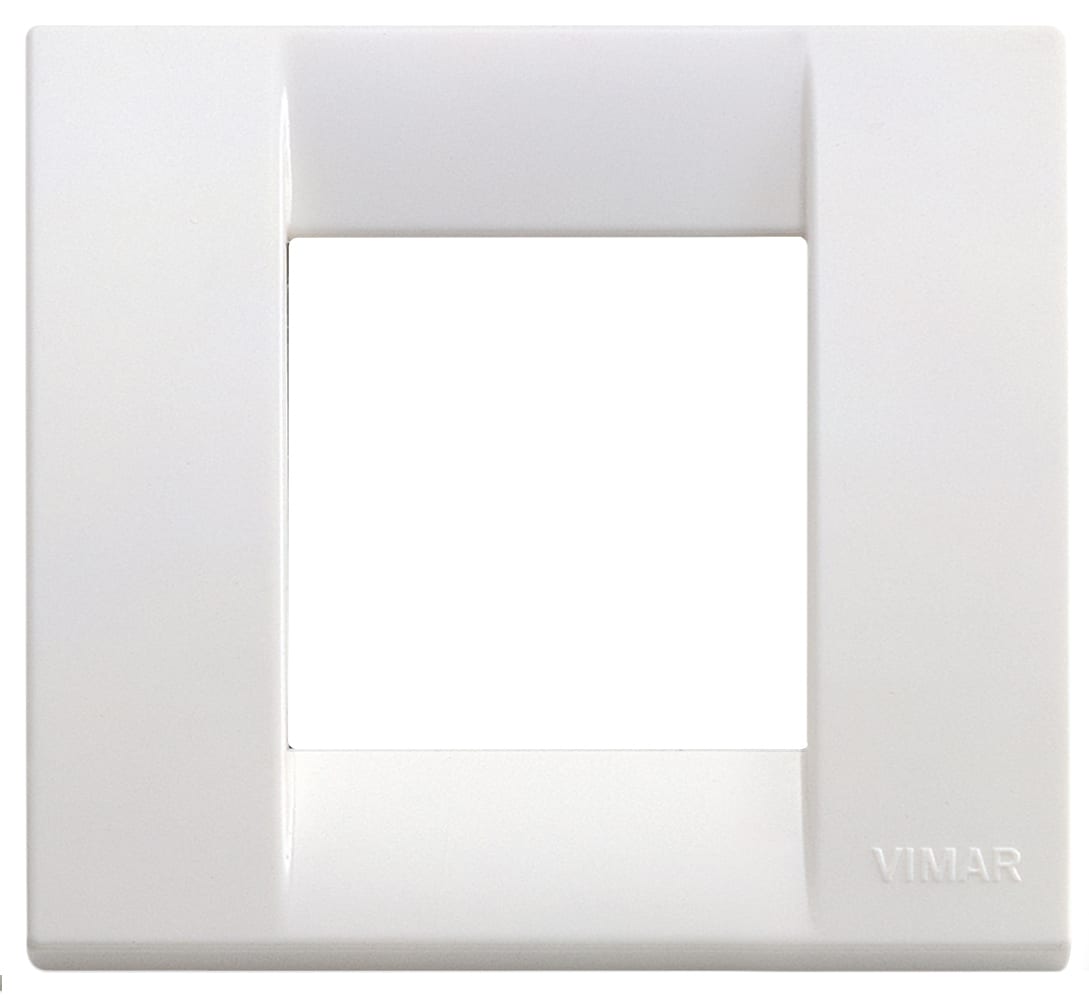 VIMAR - PLACCA CLASSICA 1-2M BIANCO BRILL.