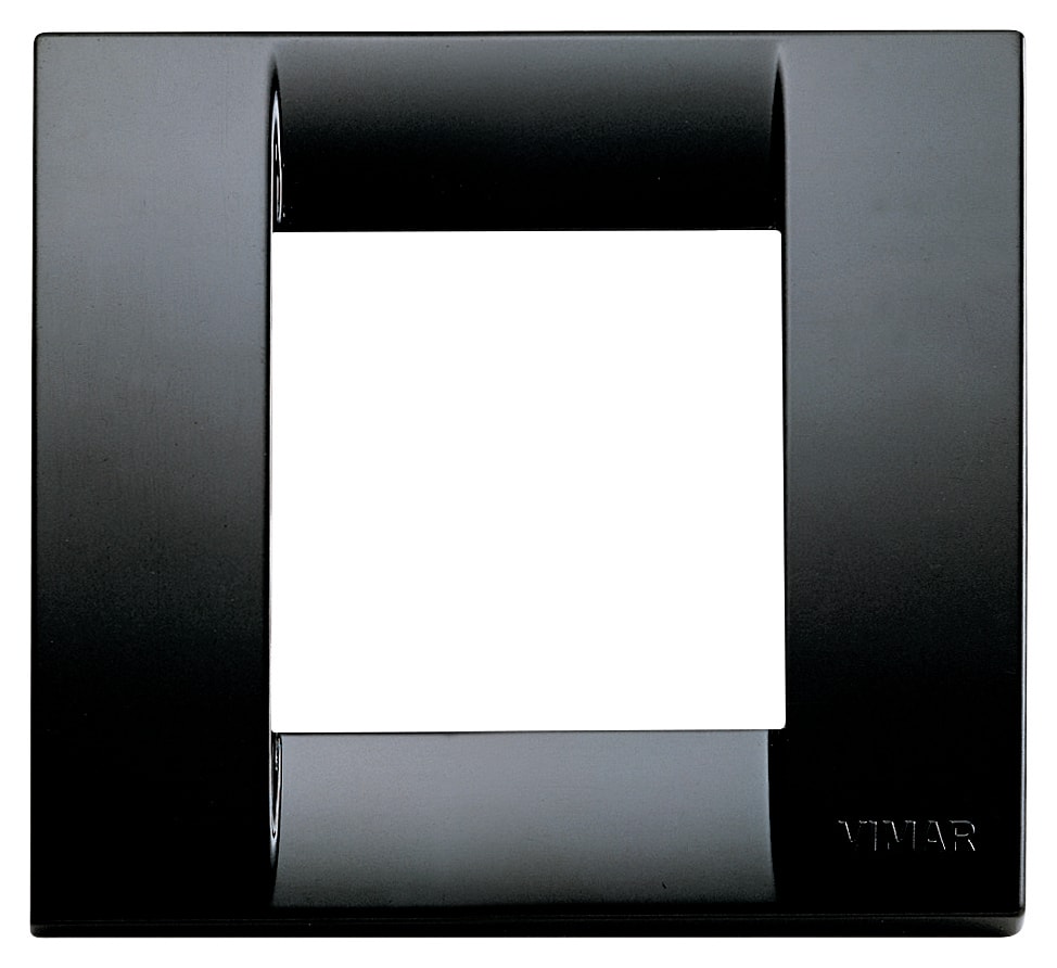VIMAR - PLACCA CLASSICA 1-2M NERO