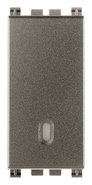 VIMAR - Deviatore 1P 20Ax Metal Illuminabile Tasto Sostituibile Max 250 W Per Lampade Con Alimentatore Integrato