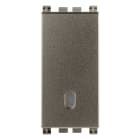 VIMAR - Invertitore 1P 16Ax Metal Illuminabile Tasto Sostituibile Max 200 W Lampade Alimentatore Integrato