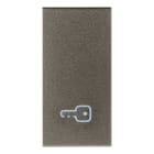 VIMAR - Tasto 1M Simbolo Chiave Metal Intercambiabile Modulo Illuminabile