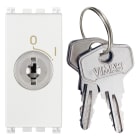 VIMAR - Pulsante 2P 16A +Chiave Unificata Bianco 250V~ Estraibile Solo Posizione O