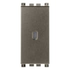 VIMAR - Invertitore 1P 16Ax Assiale Metal - 250 V~ Illuminabile, Tasto Sostituibile, Max 200 W Per Lampade Con Alimentatore Integrato