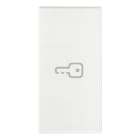 VIMAR - Tasto 1M Simbolo Chiave Assiale Bianco - Intercambiabile Modulo Comandi Illuminabile