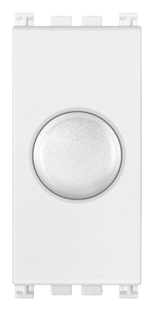 VIMAR - Dimmer 230V 100-500W Bianco per Lampade Ad Incandescenza con Deviatore Push-Push e Regolazione Potenziometro Rotativo