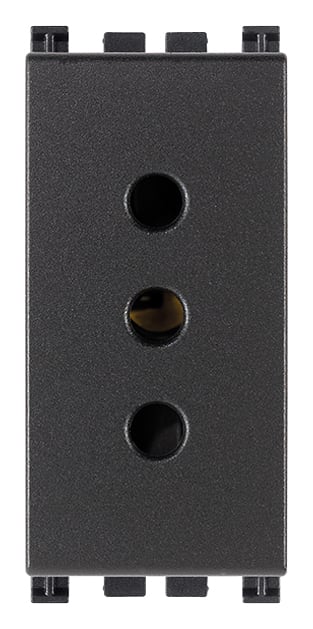 VIMAR - PRESA 2P+T 10A P11 ANTIBATTERICO GRIGIO