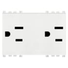 VIMAR - DUE PRESE 2P+T 15A USA+SASO BIANCO