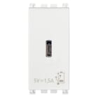 VIMAR - Alimentatore USB C 5V 1,5A Bianco per Dispositivi Elettronici con Uscita Tipo C