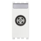 VIMAR - Presa TV-RD-SAT Diretta Antibatterica Bianca con Connettore Maschio e Attenuazione 1 dB