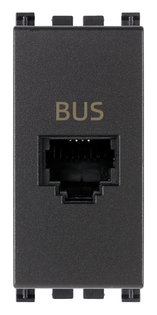 VIMAR - Presa RJ11 Speciale per Bus Grigio con Morsetti a Vite