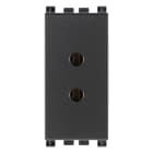 VIMAR - Presa 2P 6A 24V Grigio per Spina 01620 - Spinotti Ø 3mm Interasse 12,4mm, Circuiti Ausiliari