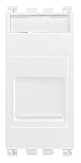 VIMAR - Adattatore Bianco Rj45 Keystone con Portello Antipolvere