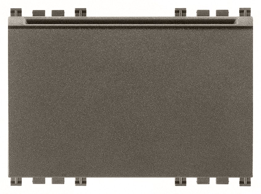 VIMAR - Interruttore Verticale Metal con Badge Elettronico, Uscita Relè 16A 250V~, Alimentazione 230V~ 50-60Hz, 24V~ 50-60Hz e 24Vdc, 3 Moduli