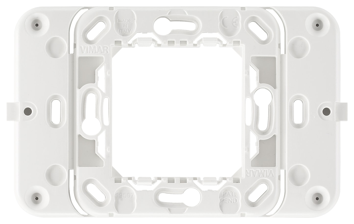 VIMAR - SUPPORTO RADIO PLACCA 2M CENTRALI BIANCO