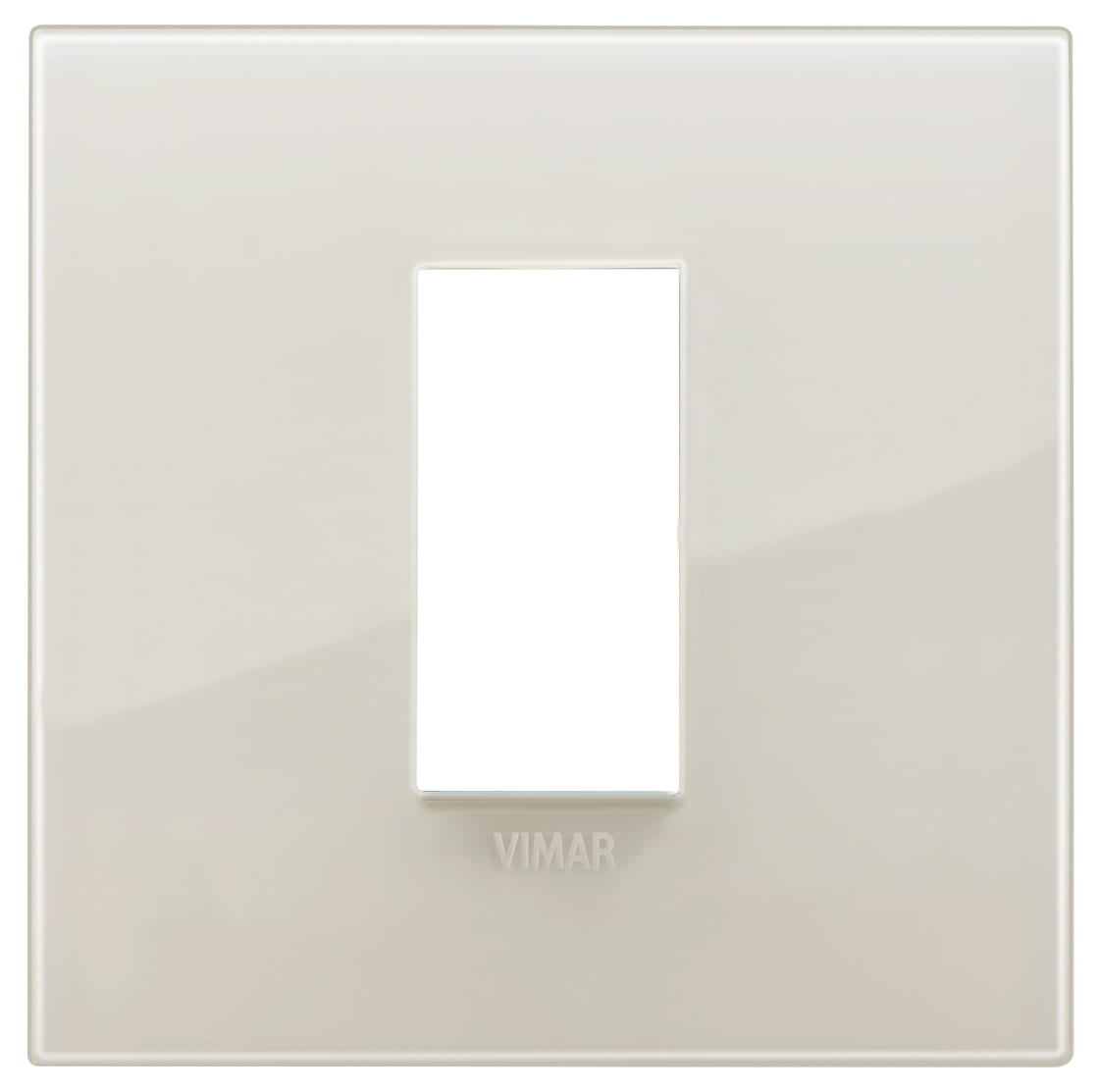 VIMAR - Placca Classic 1 Modulo Tecnopolimero Reflex Avorio