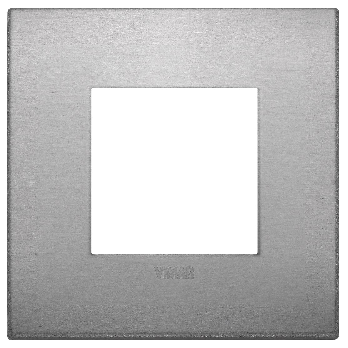 VIMAR - Placca Classic 2 Moduli in Alluminio Lava per Impianti Elettrici