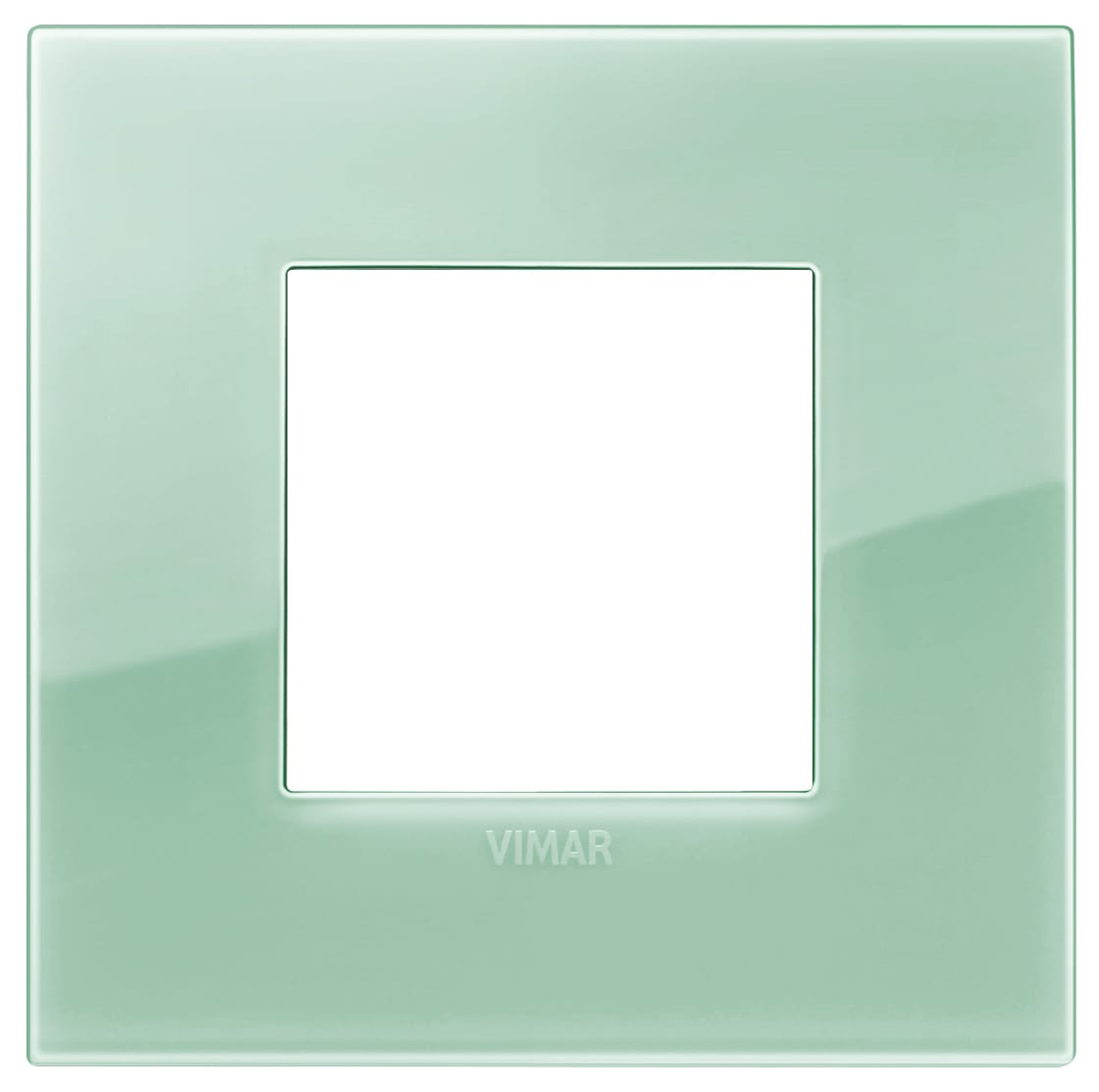 VIMAR - Placca Classic 2 Moduli Tecnopolimero Reflex Salvia