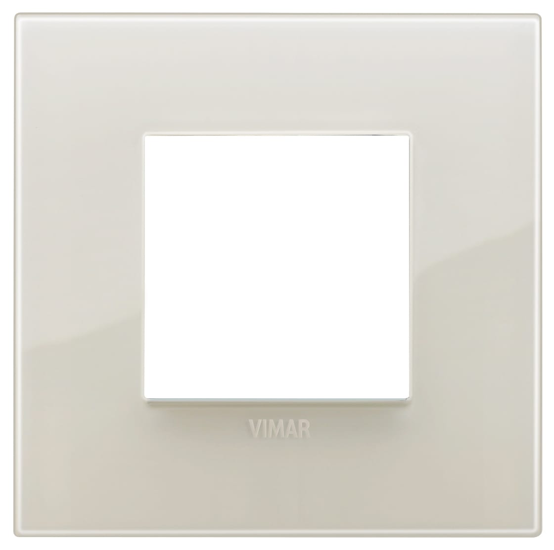 VIMAR - Placca Classic 2 Moduli Tecnopolimero Reflex Avorio