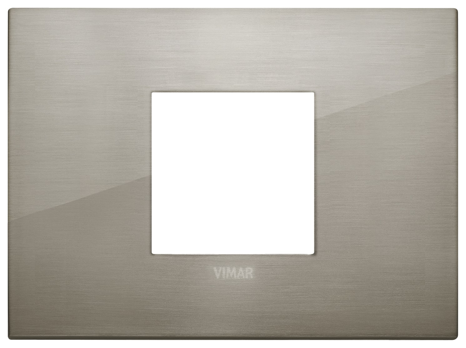 VIMAR - PLACCA CLASSIC 2M CEN ACCIAIO SPAZZOLATO