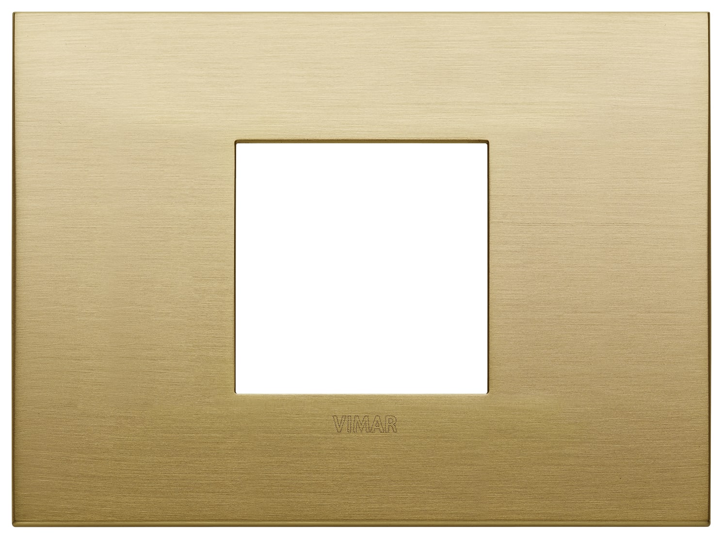 VIMAR - PLACCA CLASSIC 2MC OTTONE SPAZZOLATO