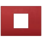 VIMAR - PLACCA CLASSIC 2M CENTRALI ROSSO MATT