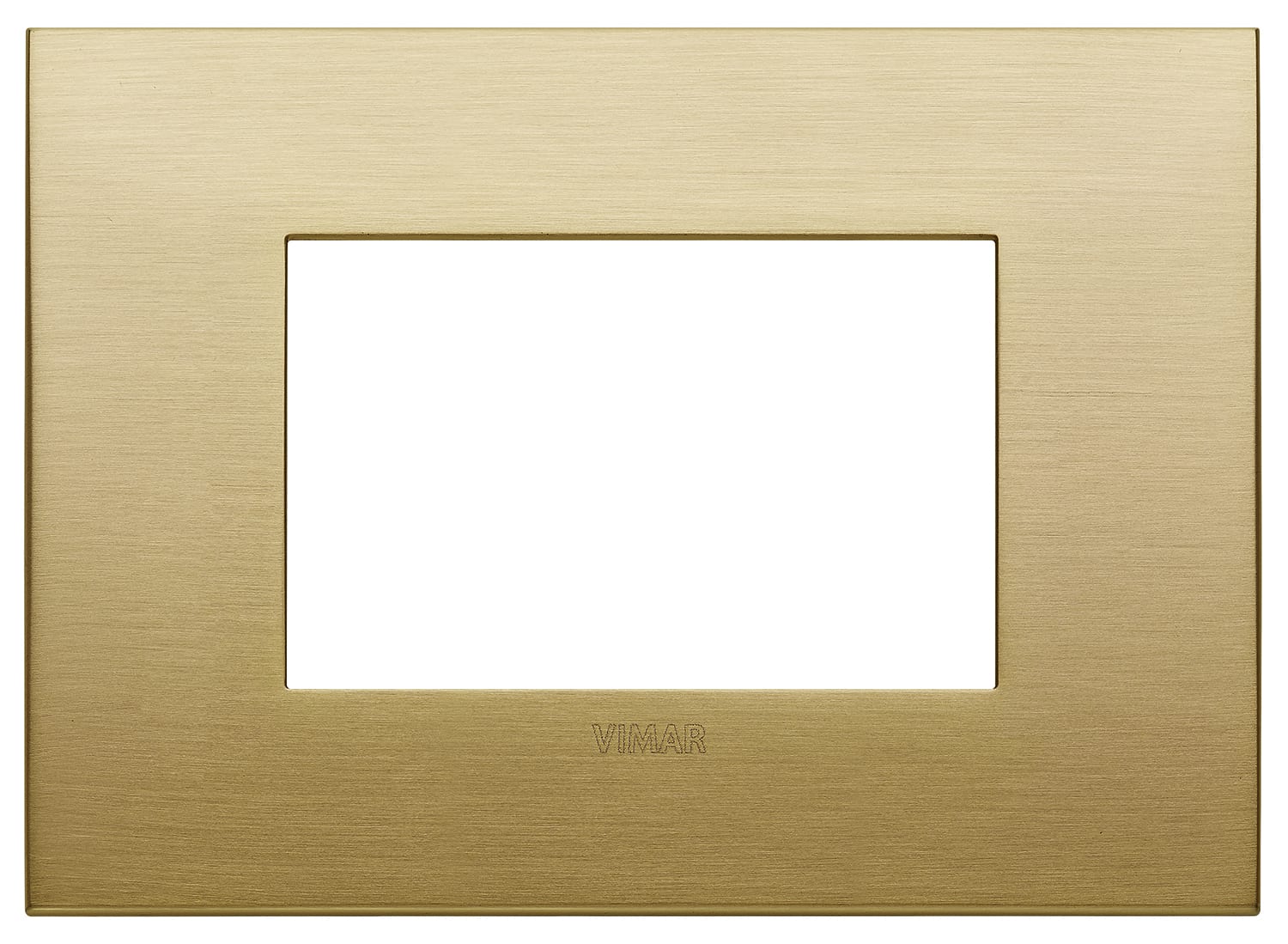 VIMAR - PLACCA CLASSIC 3M OTTONE SPAZZOLATO