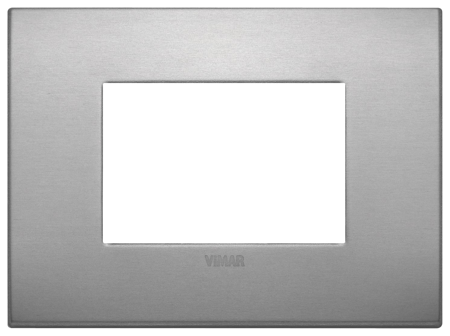 VIMAR - Placca Classic 3 Moduli in Alluminio Lava