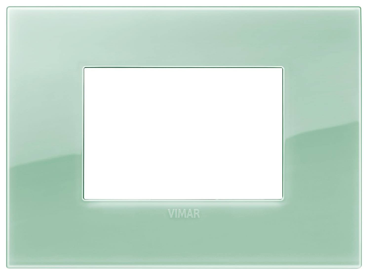 VIMAR - Placca Classic 3 Moduli Tecnopolimero Reflex Salvia