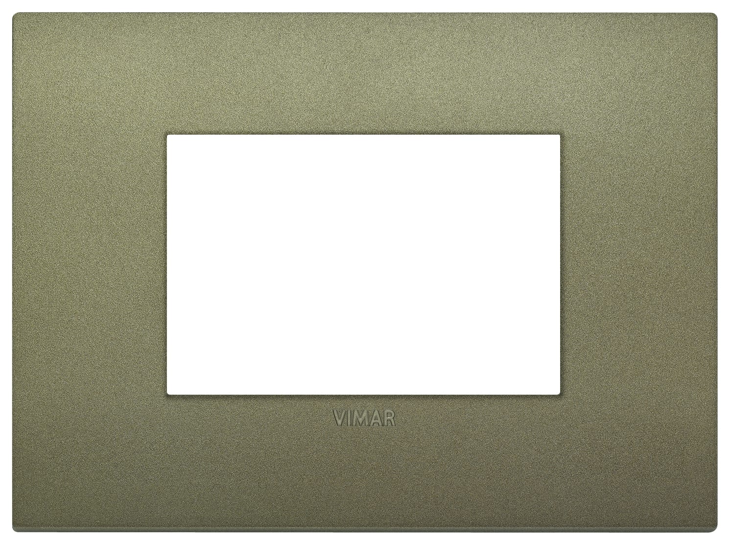 VIMAR - Placca Classic 3 Moduli Tecnopolimero Verde Matt 3M