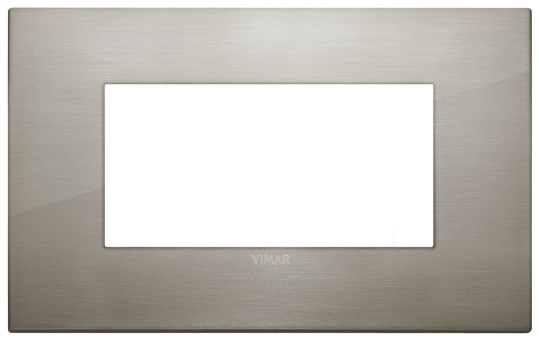 VIMAR - PLACCA CLASSIC 4M ACCIAIO SPAZZOLATO