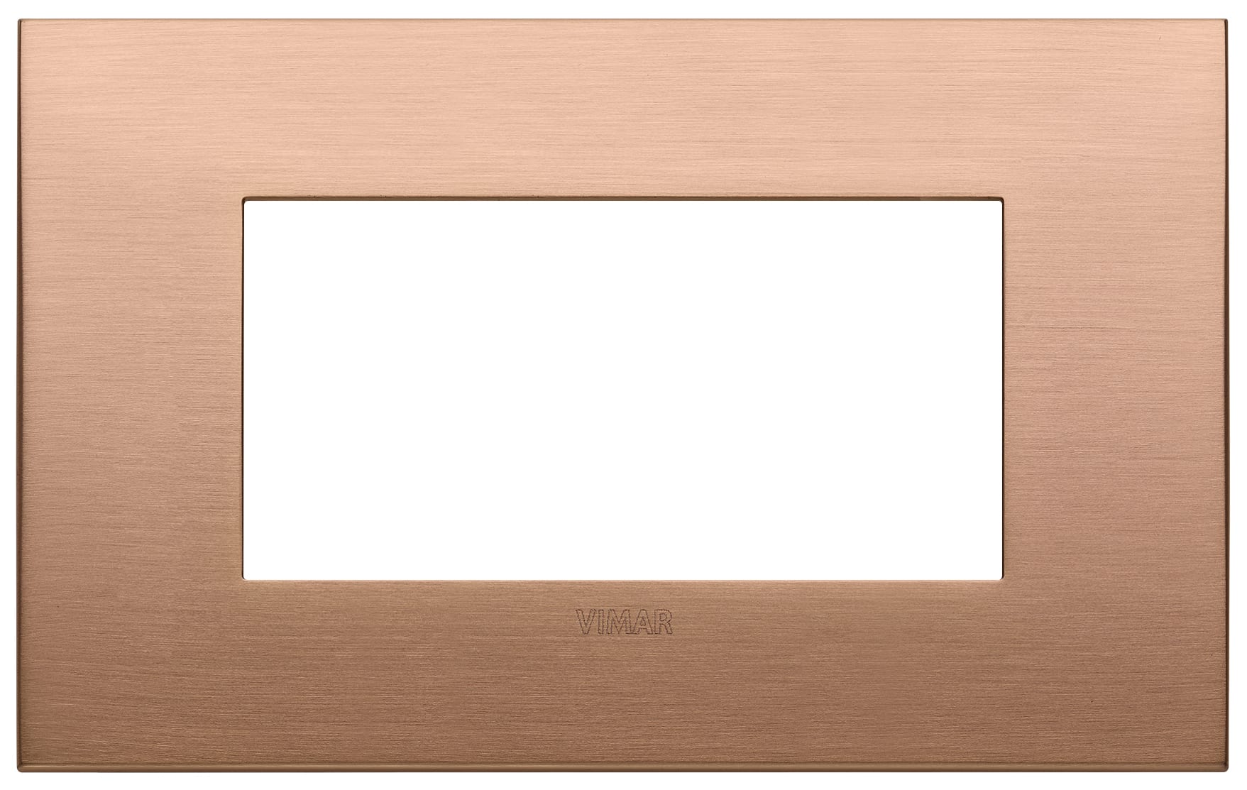 VIMAR - PLACCA CLASSIC 4M RAME SPAZZOLATO