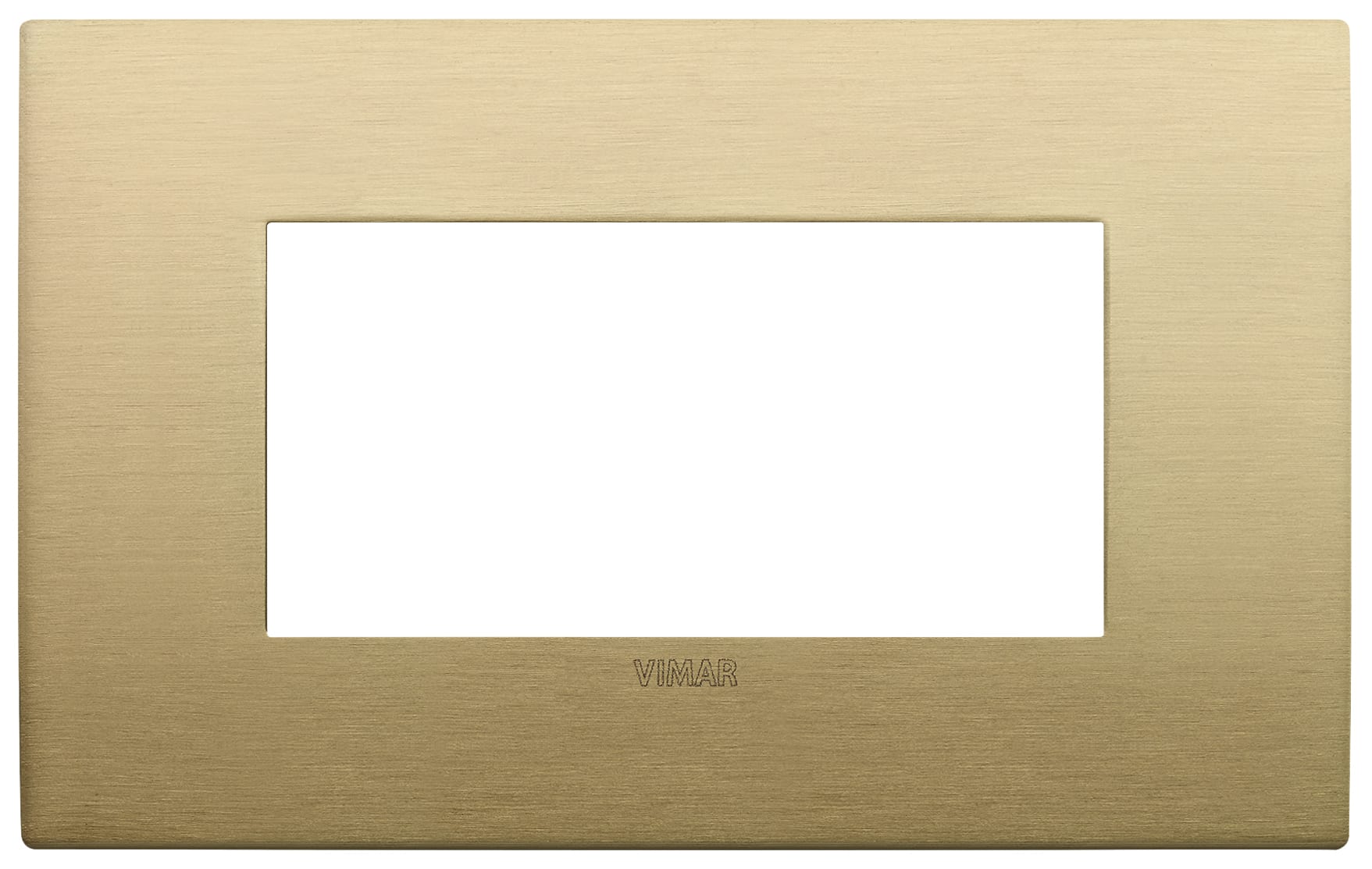 VIMAR - PLACCA CLASSIC 4M OTTONE SPAZZOLATO