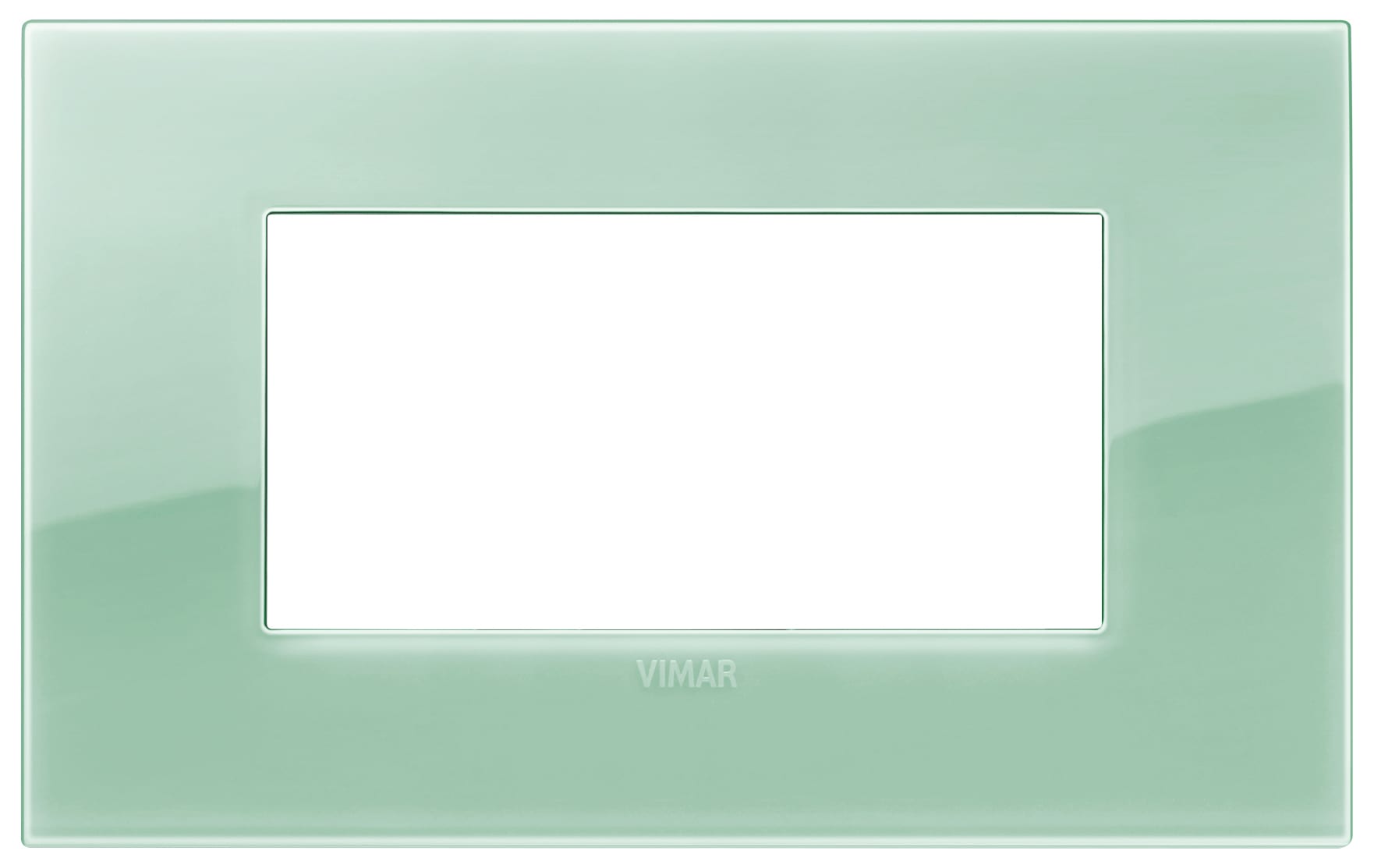 VIMAR - Placca Classic 4 Moduli Tecnopolimero Reflex Salvia