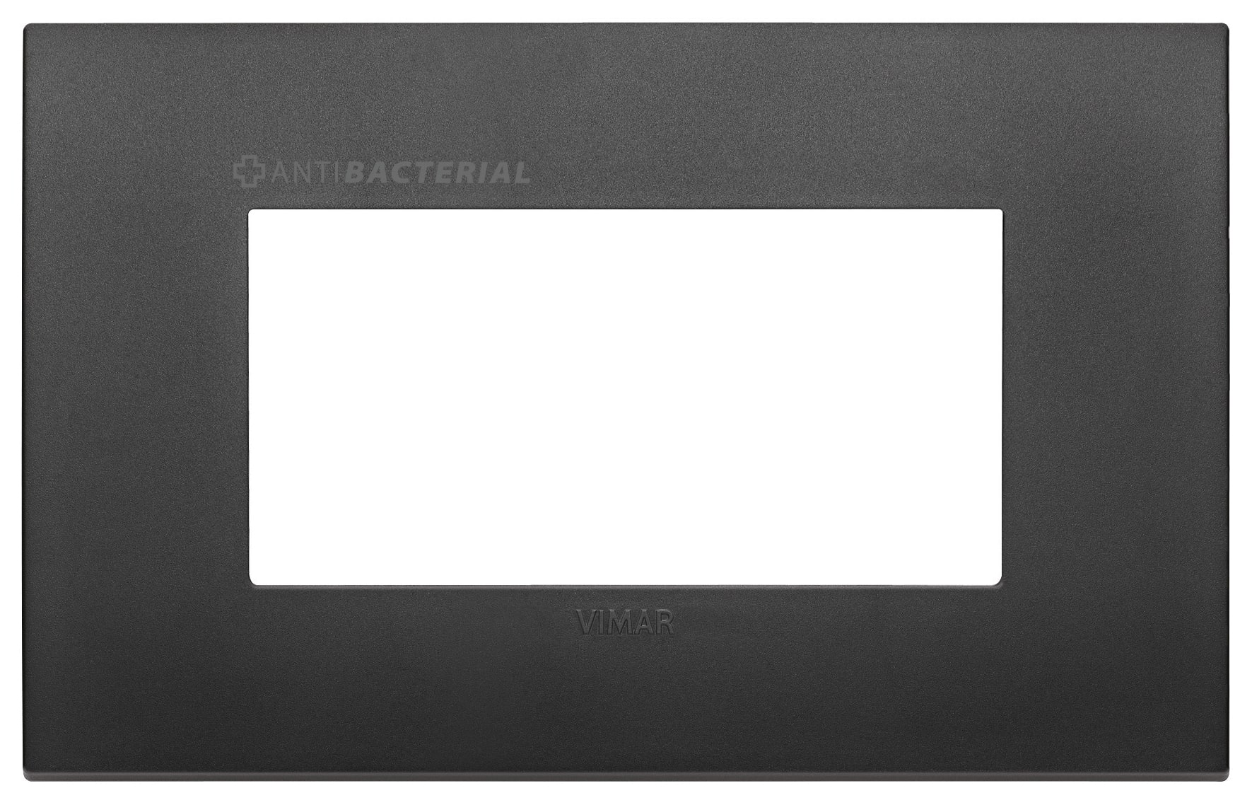VIMAR - PLACCA CLASSIC 4M ANTIBATTERICO NERO