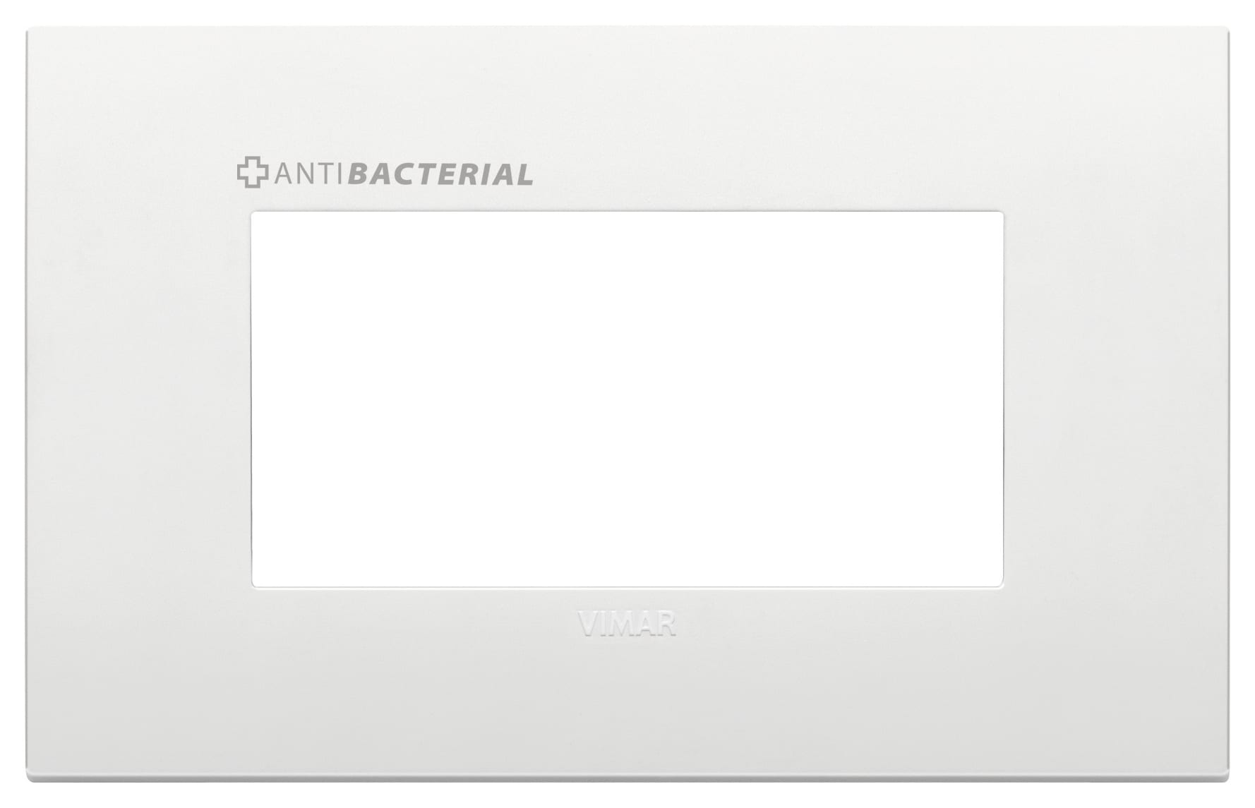 VIMAR - PLACCA CLASSIC 4M ANTIBATTERICO BIANCO