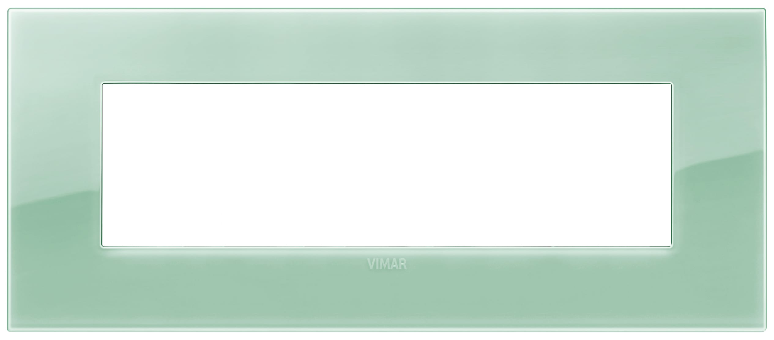 VIMAR - Placca Classic 7 Moduli Tecnopolimero Reflex Salvia