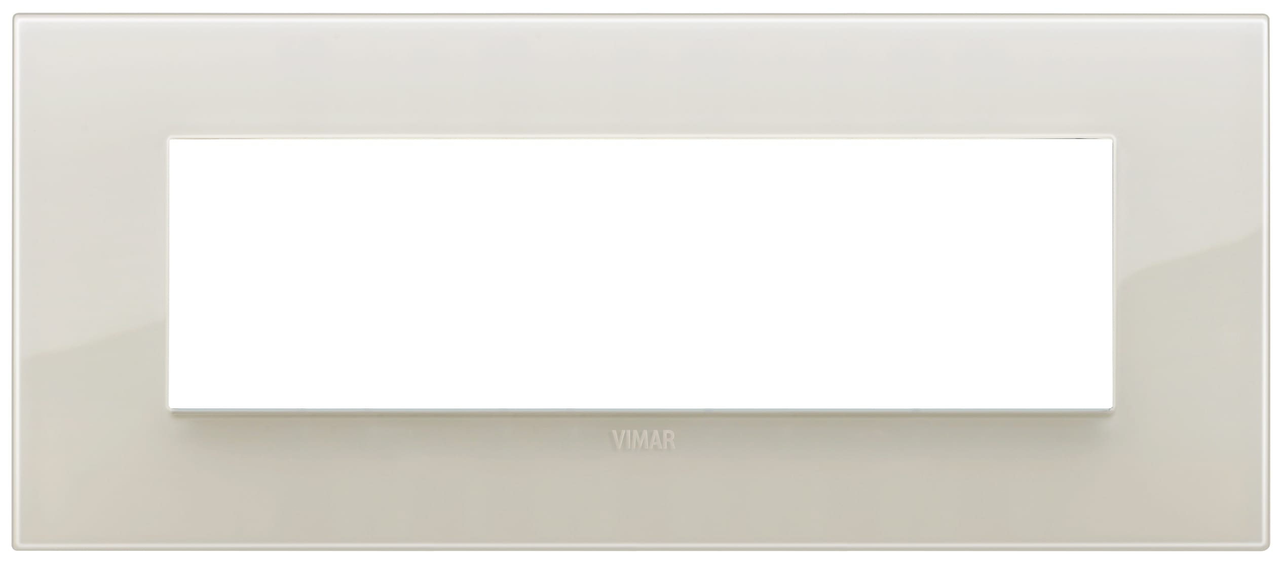 VIMAR - Placca Classic 7 Moduli Tecnopolimero Reflex Avorio