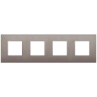 VIMAR - PLACCA 8M (2+2+2+2)INT71 CL TITANIO MATT