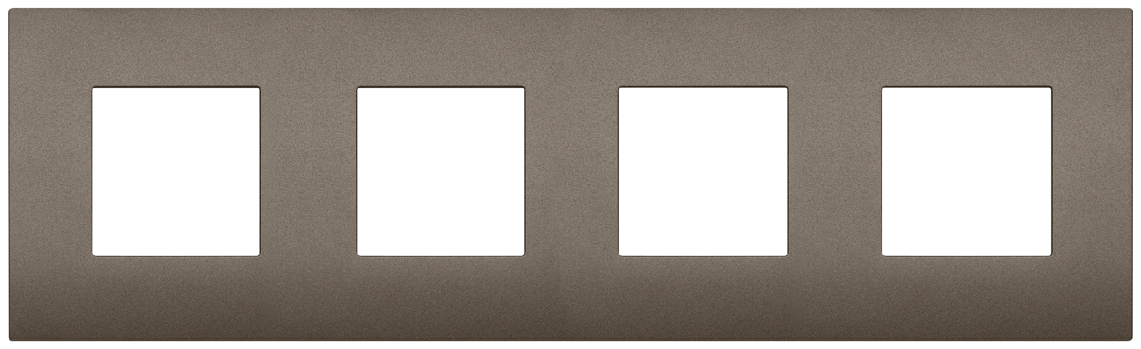 VIMAR - PLACCA 8M (2+2+2+2)INT71 CL METAL